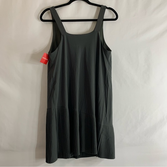 NWT Spanx Yes Pleats! Dress Pine Stone Green, size XL - Picture 10 of 11